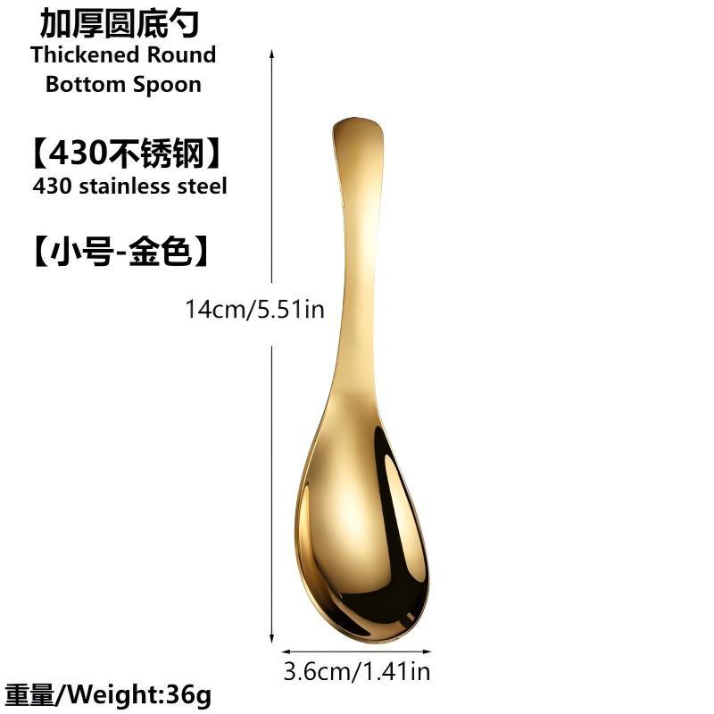 [430 스테인레스 스틸] 두꺼운 작은 숟가락-금