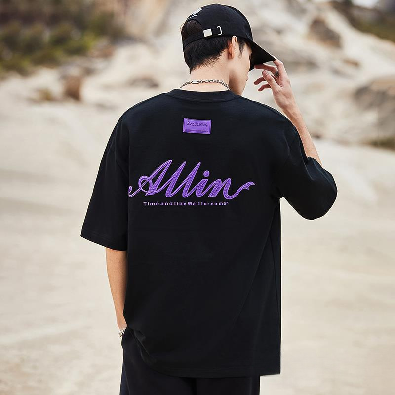 クロスボーダー GURBAKS 夏新作 半袖 Tシャツ メンズ イン トレンド 万能 半袖 アメリカン プリント ルーズ|undefined