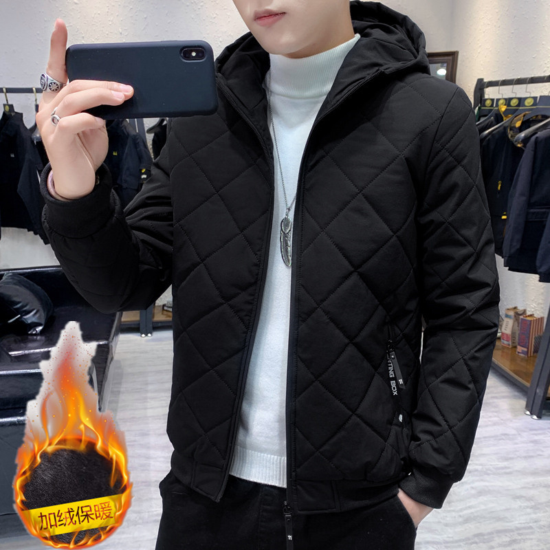 Abrigo de algodón acolchado chaqueta de lana de invierno para hombre abrigo ligero de algodón acolchado abrigo de algodón para hombres nueva chaqueta de algodón acolchado ropa de invierno corta para hombres para estudiantes