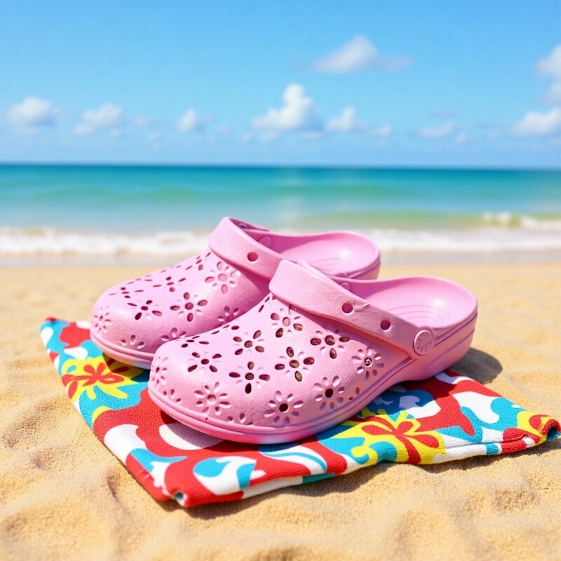 Cro Thick-Soled Fashion Clogs for Women, 2025 New Versatile Slip-On Wholesale Eva