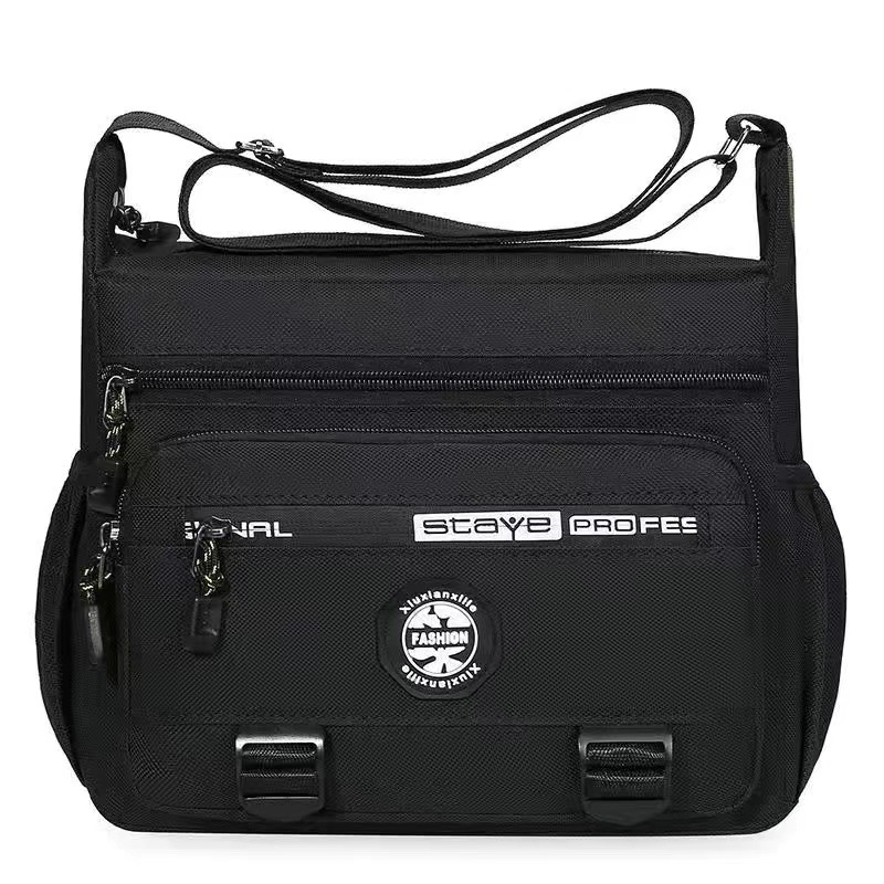 Bolsa de mensajero de los hombres de múltiples capas de cinco capas de gran capacidad Bolsa de hombro de los hombres mochila impermeable resistente al desgaste multi-Bolsillo Bolsa de negocios