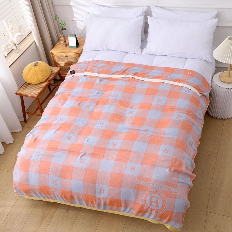 H 격자 무늬 그레이 블루