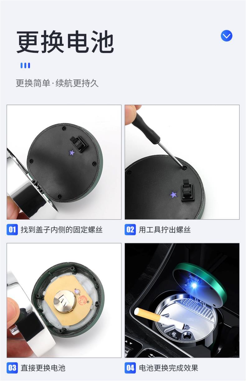 Car Ashtray with Cover, Automatic Creative Stylish, Trendyy Anti-fly Ash, High-end Artifact, Car Interior Supplies