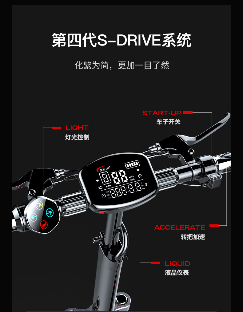 Manufacturers new mini scooter high-speed off-road rear drive 12 inch folding electric car smart electric scooter