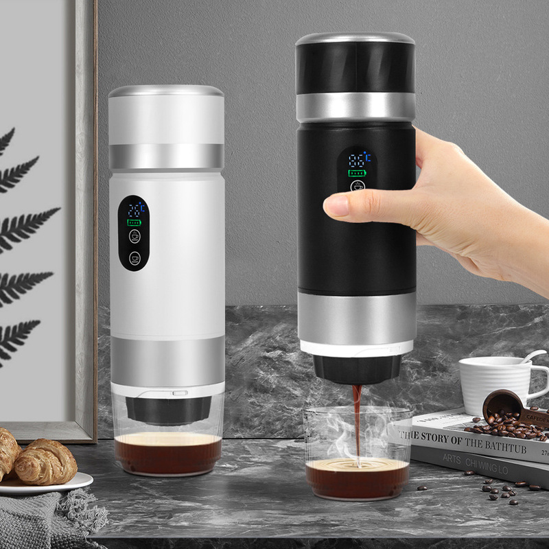 New Wireless Heated Espresso Capsule Coffee Machine Three-In-One Extraction Travel Outdoor Portable Coffee Machine New Wireless Heated Espresso Capsule Coffee Machine Three-In-One Extraction Travel Outdoor Portable Coffee Machine