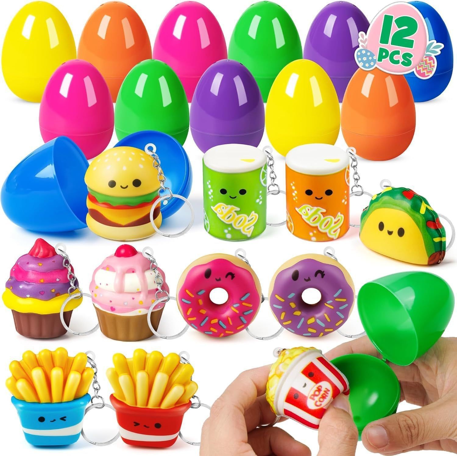 Juguete de Conejo de Peluche para Niños, Regalo de Pascua, Juguete de Cápsula, Huevo de Pascua DIY de Amazon 2026