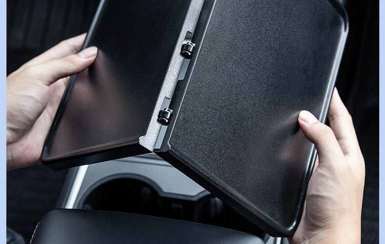 Suitable for the Updated Version of Tesla Model Y3, Car-Mounted Dining Tray Table, Central Control Camping Storage Modification Accessories, Hot-Selling