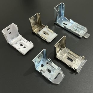 Wholesale Aluminum Blinds Top Side Installation Code Track Holder Spring Foot Bracket Buckle Roman Blinds Soft Gauze Curtain
