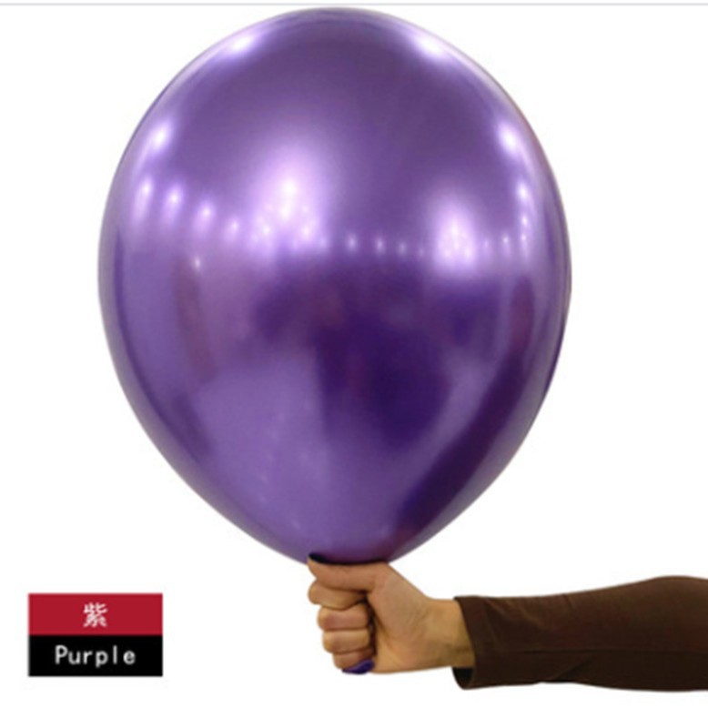 5 pulgadas 10 pulgadas 12 pulgadas 18 pulgadas shuai'an globo de látex metálico decoración de fiesta de boda globo de cromo metálico