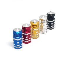 塔状拧装式气门嘴帽铝合金材质气门嘴汽车通用改装多色防尘盖