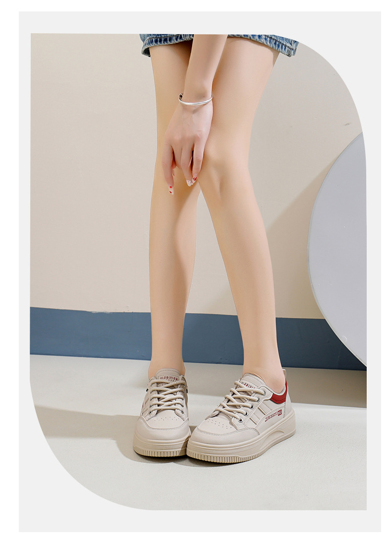 White Platform Sneakers For Women Casual Height Increasing Shoes_voghion.com