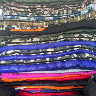 Wholesale direct down sleeping bag leather self-filling semi-finished sleeping bag shell envelope mummy single double down sleeping bag