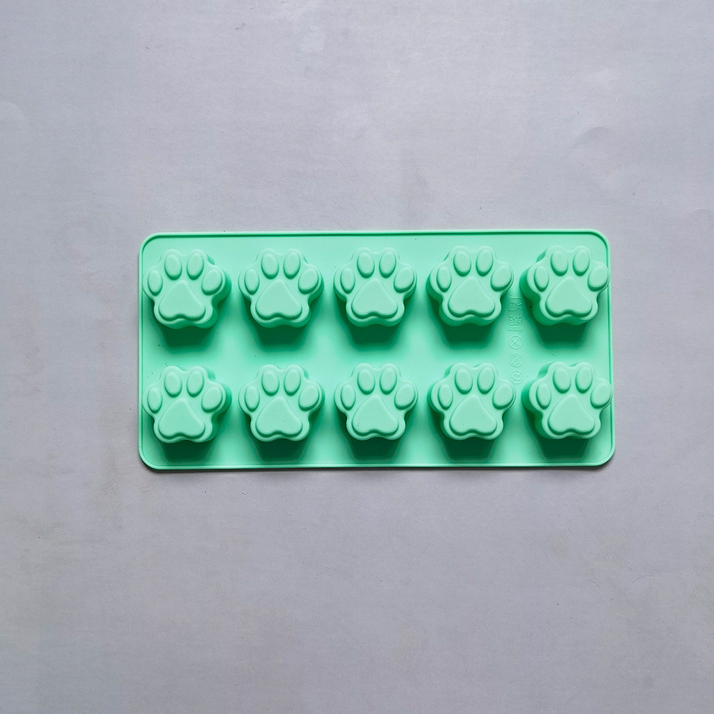 Silicona 10 con garra de gato 174 molde de silicona de chocolate molde de cubitos de hielo para hornear pastel de arroz