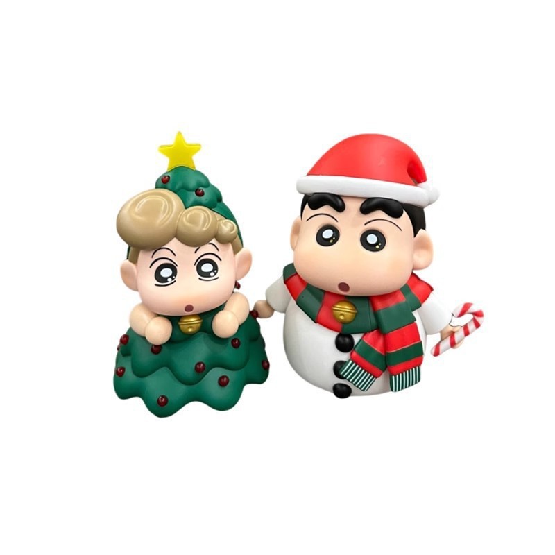 クリスマスクレヨンしんちゃんの周りでクリスマスのアオイ雪だるまを作って、ランプをたたいてください。|undefined