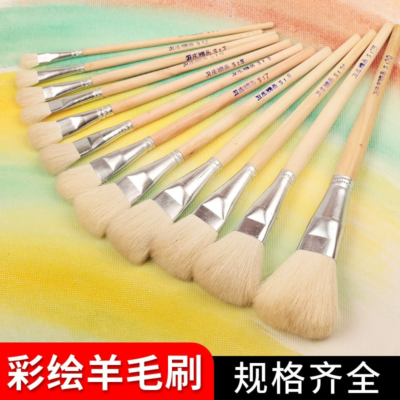 Высокое качество мягкой шерсти окрашены S Pen дополнительный цвет кисти Клей Стекло керамическая ручка Золотая паста Серебряная роспись Китайская живопись кисть
