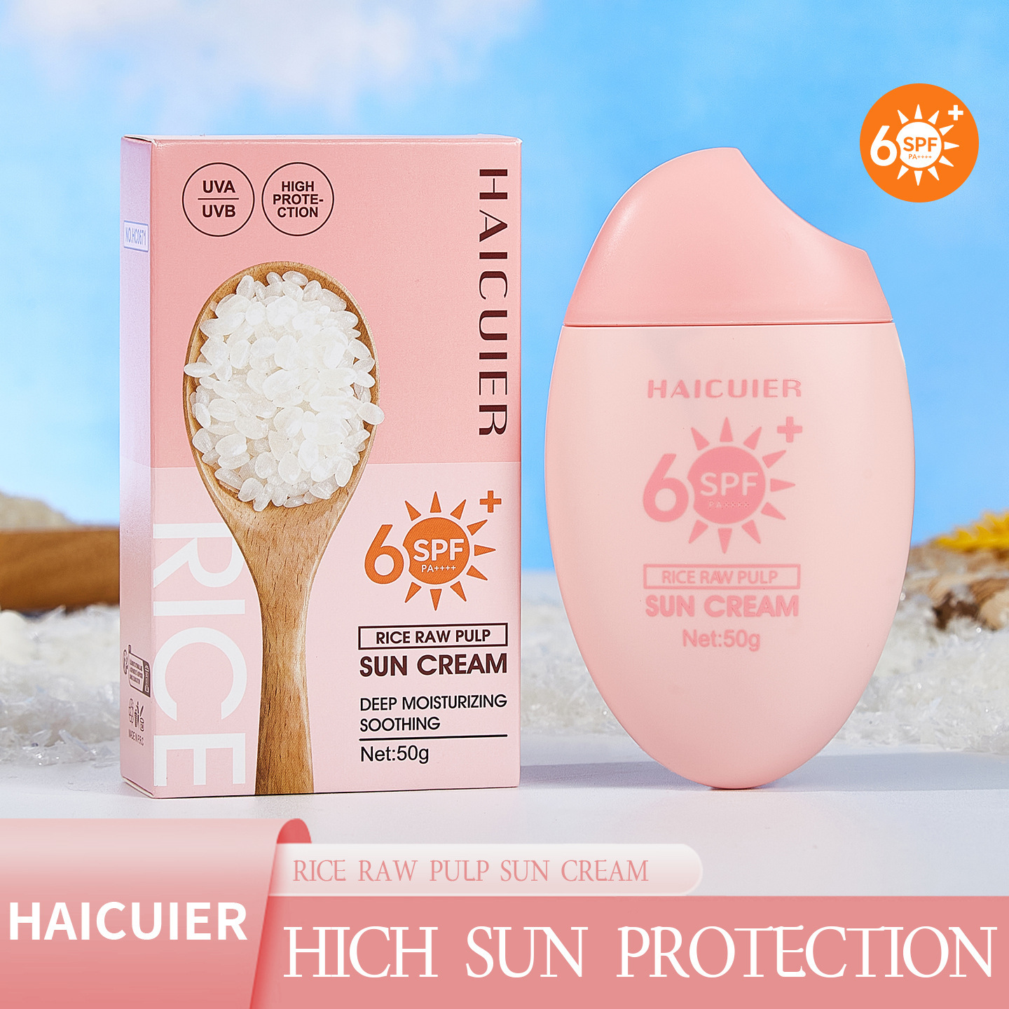 Transfronterizos spot verano protector solar hidratante impermeable UV protector solar SPF50 + PA + + +
