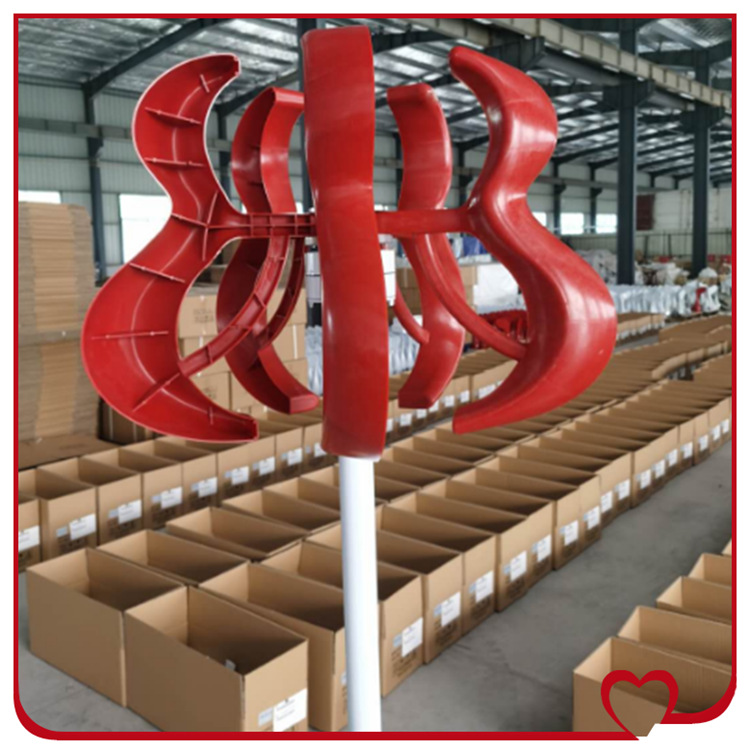 100W200W600W小型家用红葫芦风力发电机房车用牧场风光互补直立式