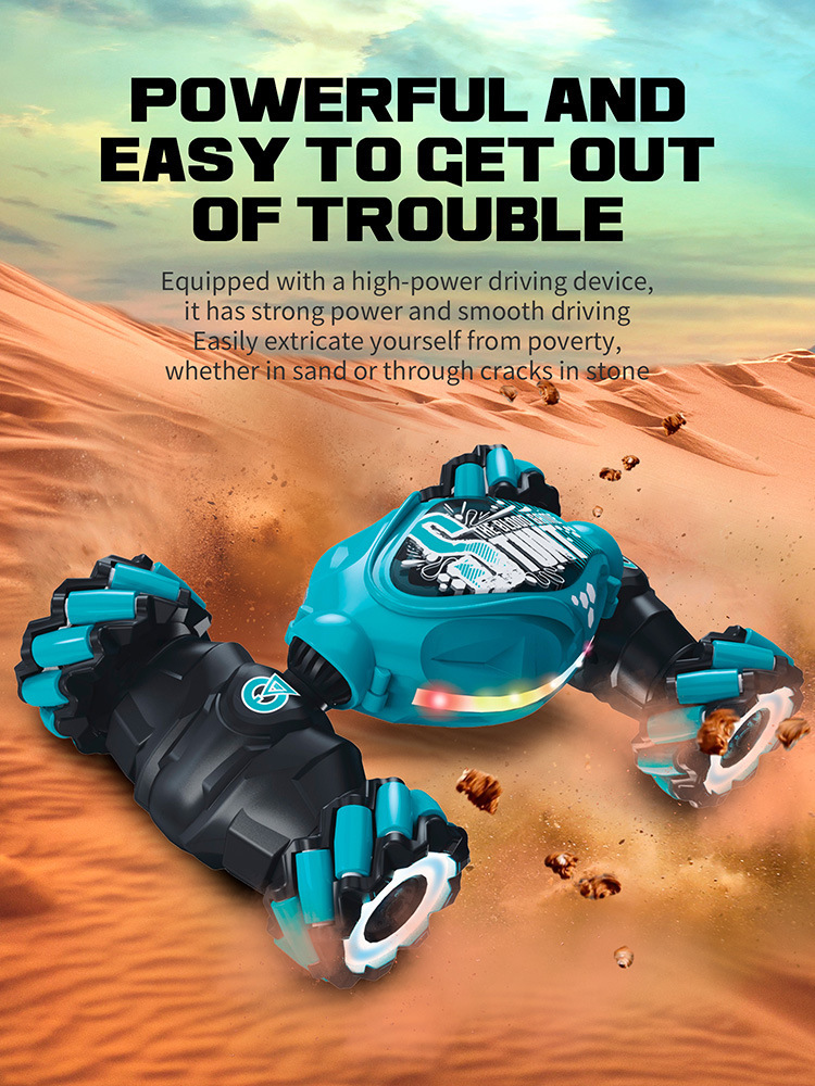 Voiture télécommandée gesture sensing transformable jouet off-road_voghion.com