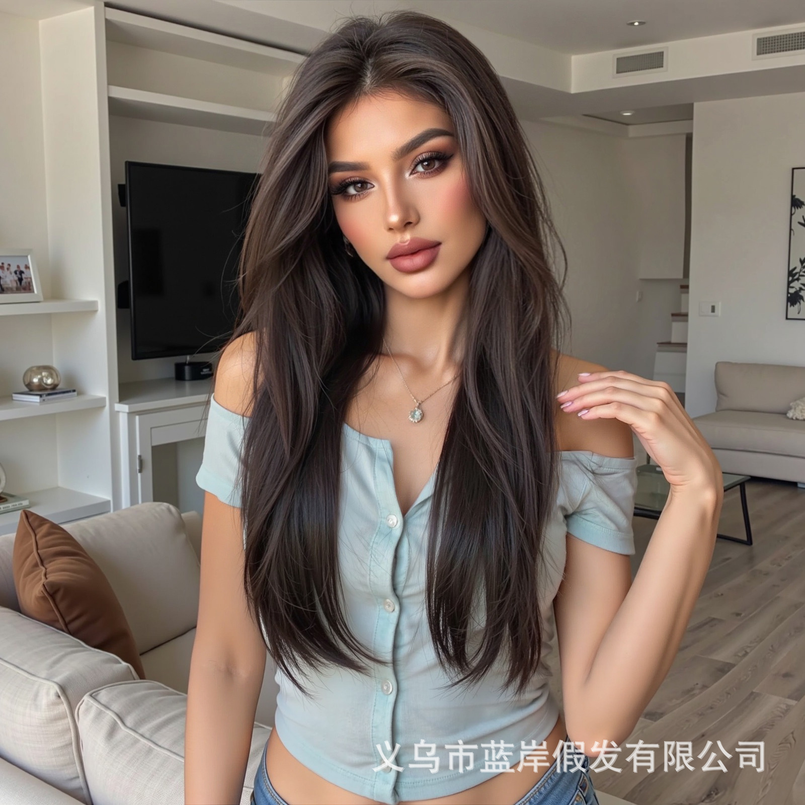 Red de cabello libre frente de encaje pelucca de mujer cabeza de aumento de cabello esponjoso alto cráneo sin marca larga pelucca recta bloque