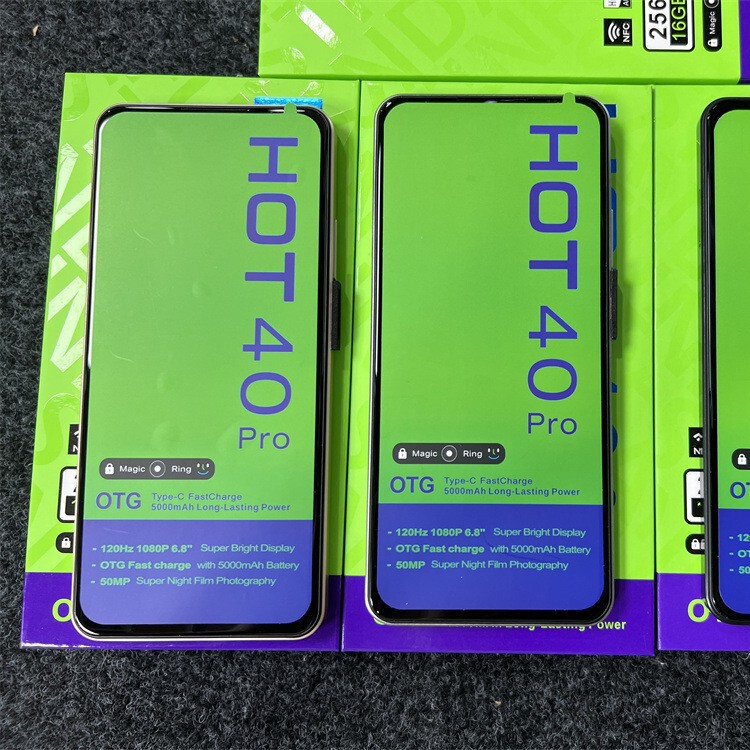 Export Smartphone Hot40 Pro 16G+256G International High-Definition Android Smartphone Wholesale