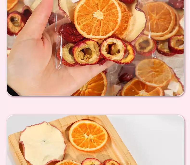 Apple Hawthorn Poria Orange Tea Ingredient Pack 120g Cold Brew Fruit Tea 12 Individual Sachets specifications