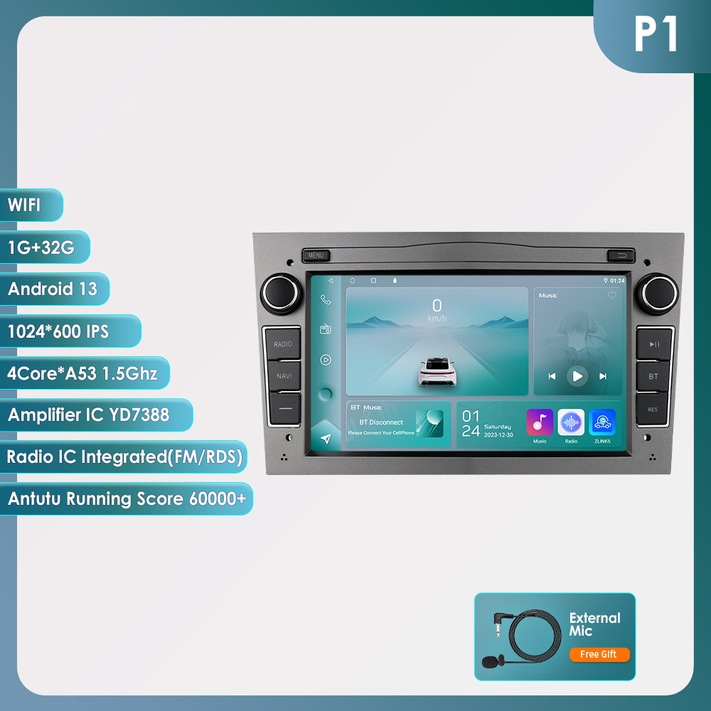Control central de Opel Android de 7 pulgadas transfronterizo, pantalla grande, GPS, navegador para automóvil, imagen de marcha atrás, máquina todo en uno, estilo de automóvil original
