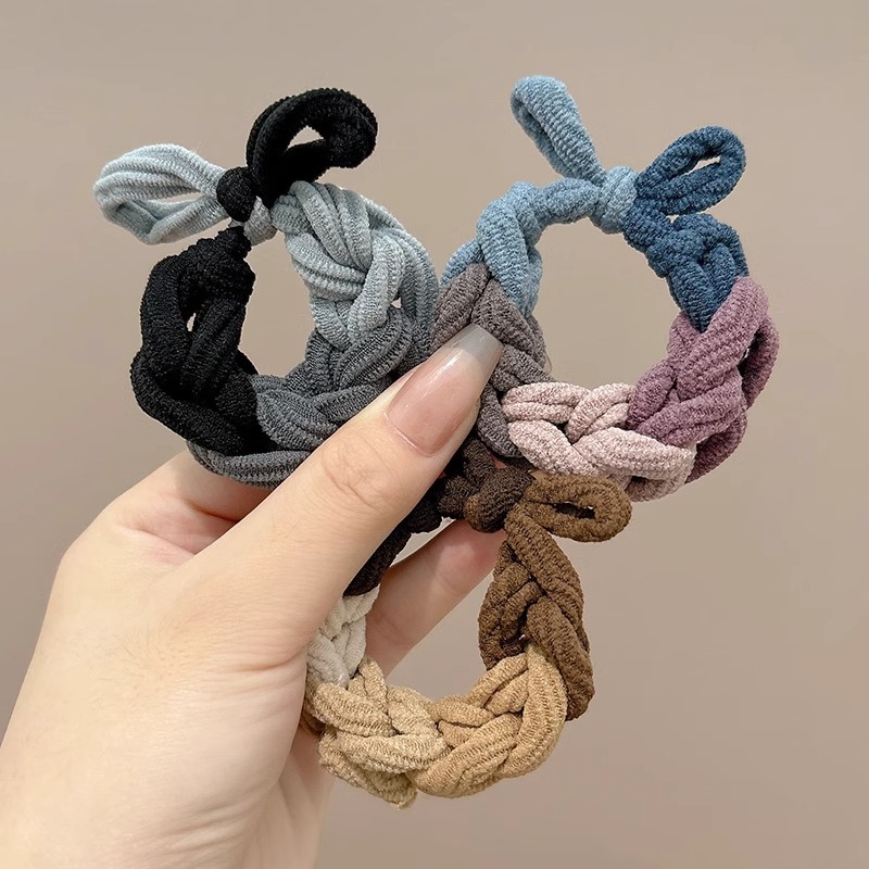 grueso de alta elástica mariposa trenzada cabello cabello de mujer cabello de cabello de cola de caballo cabello de alta sensibilidad correa de cabello adornamiento de cabello