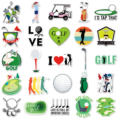 50 golf graffiti personalized cross-border sports Gouka DIY skateboard phone case luggage stickers
