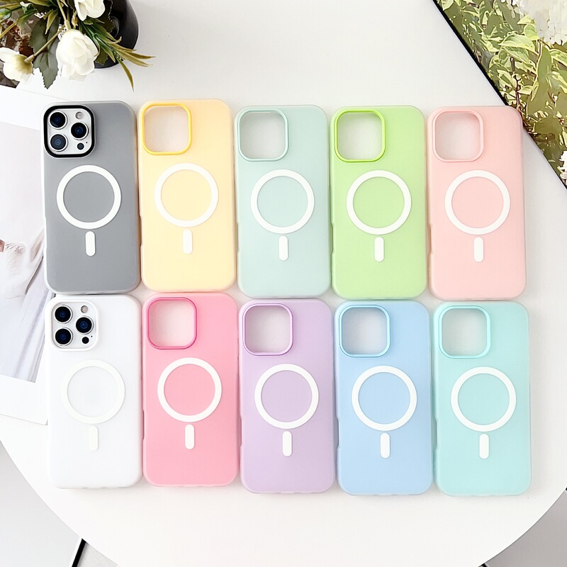 Chunyuan Fruit Color Two-In-One Magnetic Case Suitable for Apple 16Pro Mobile Phone Case Matte Sand Skin Feel 15Pro Detachable and Anti-Fall Chunyuan Fruit Color Two-In-One Magnetic Case Suitable for Apple 16Pro Mobile Phone Case Matte Sand Skin Feel 15Pro Detachable and Anti-Fall