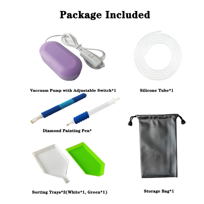 보라색 + 다이아몬드 3개 펜