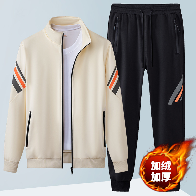 Hombres deportivos ociosos primavera y otoño camisetas de manga larga suéter pantalones largos para hombres 2024 nuevo suéter para hombres un conjunto completo