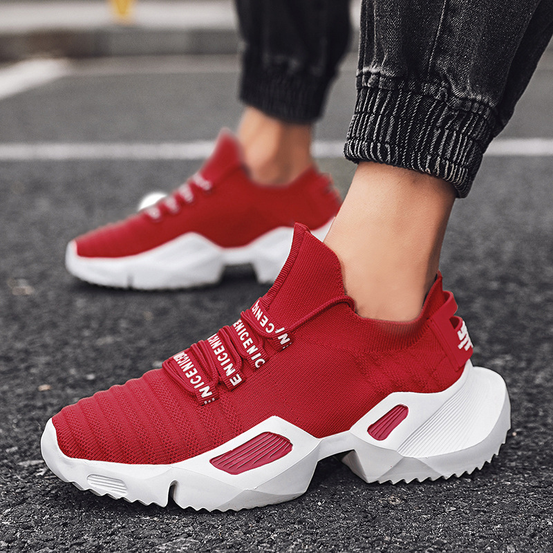 Arbeitsschuhe Tennisschuhe Freizeitschuhe Turnschuhe Gummisohle Stoßdämpfung Fußgewölbeunterstützung Gepolstertes Schuhwerk_voghion.com