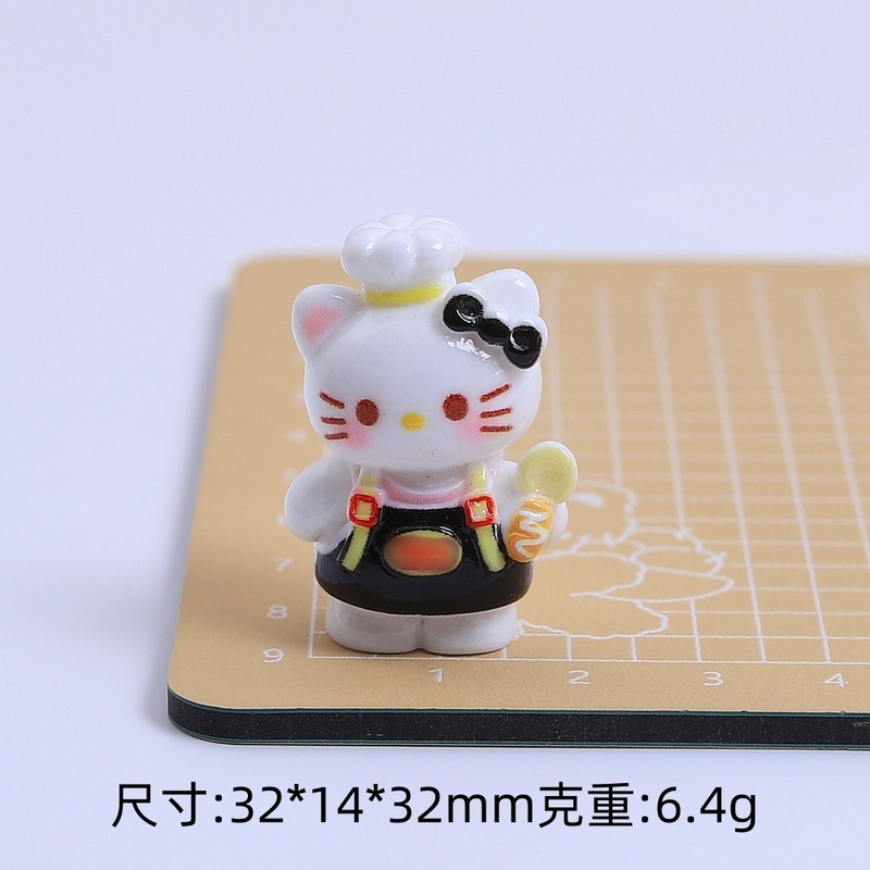 立体ニャーシェフクリエイティブ手作り diy クリーム接着剤樹脂アクセサリー小物アクセサリー材料パッケージ卸売|undefined