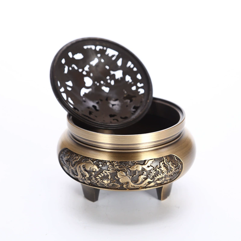 Brass antique Incense burner, scarlet wood