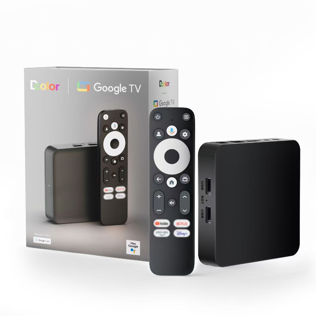 Spot Genuine Google Certified Tv Set-Top Box Smart Bluetooth Voice Remote Control 2Gb+32Gbtvbox