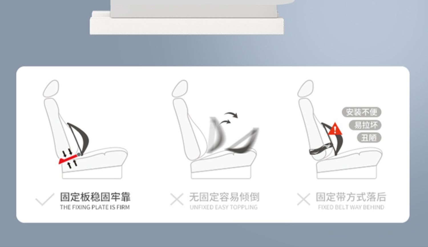 Cicido Car Lumbar Support Cushion Breathable Waist Protector Seat Cushion Back Support Car Driver's Seat Lumbar Support