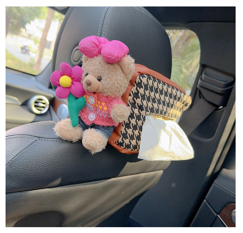 Car multi-function hanging trend pilot cool paper set tissue box bag car front and rear car supplies