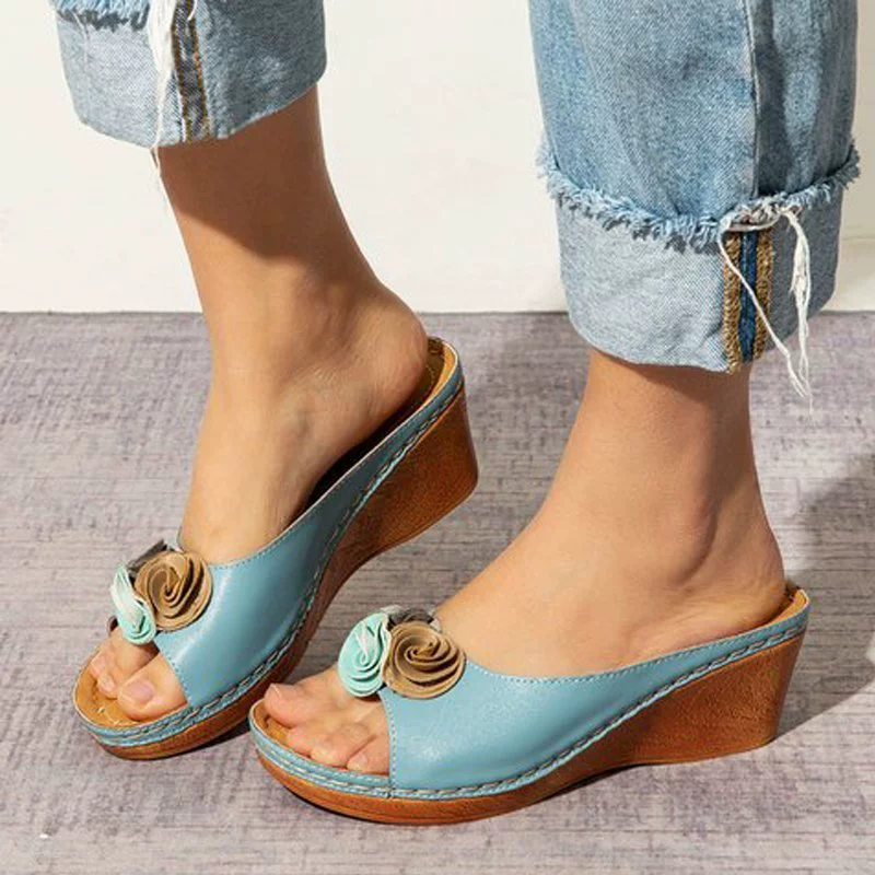 (Кросс-бордер торговля), тапочки, цветочные, пожелание, размер большой (40-43)