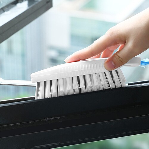 Japanese-style triangular gap brush for bathroom floors, no dead corner brush for shower walls, toilet floor brush for cleaning, brush