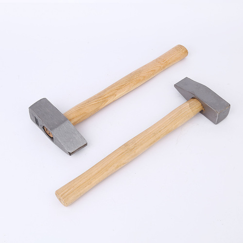 Manufacturer wholesale wooden handle mountain hammer, masonry hammer, broken stone, forged hammer, flat head large hammer