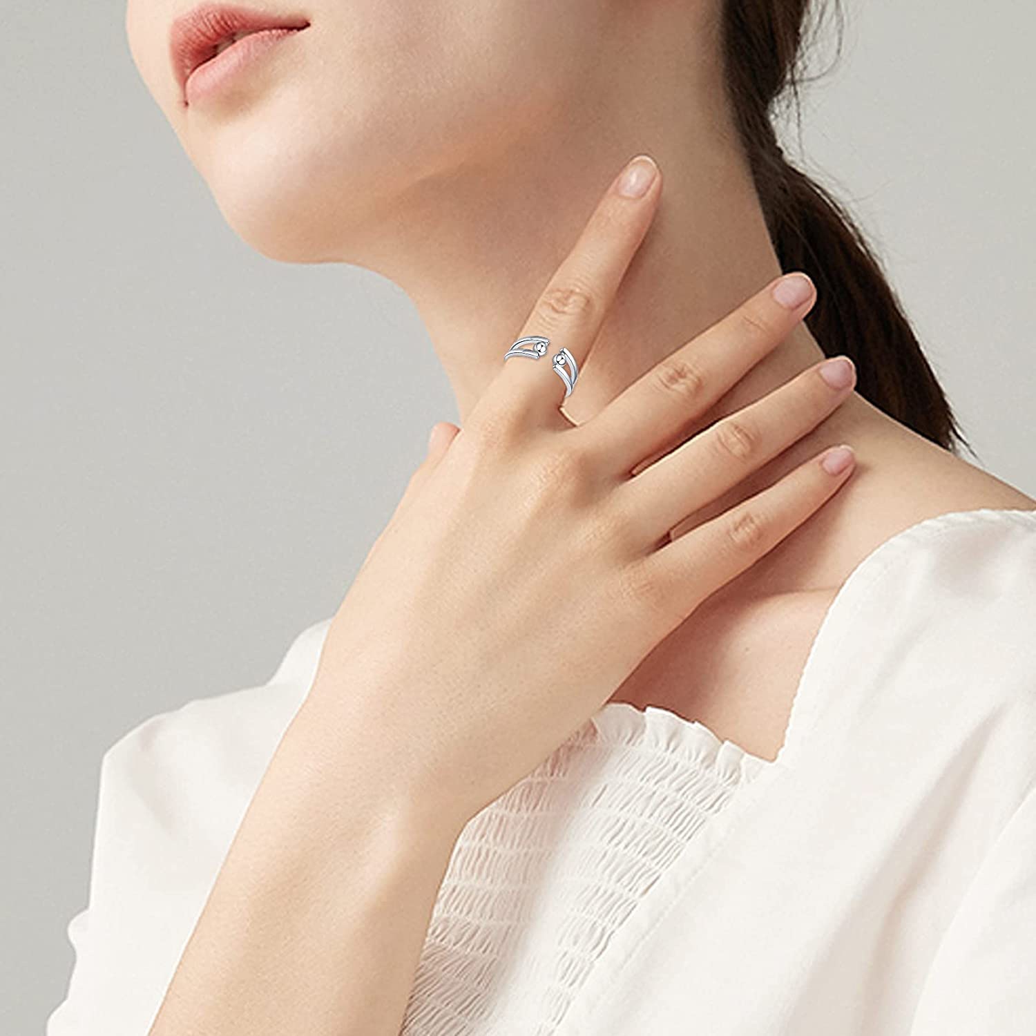 Fashion Geometric Copper Rings