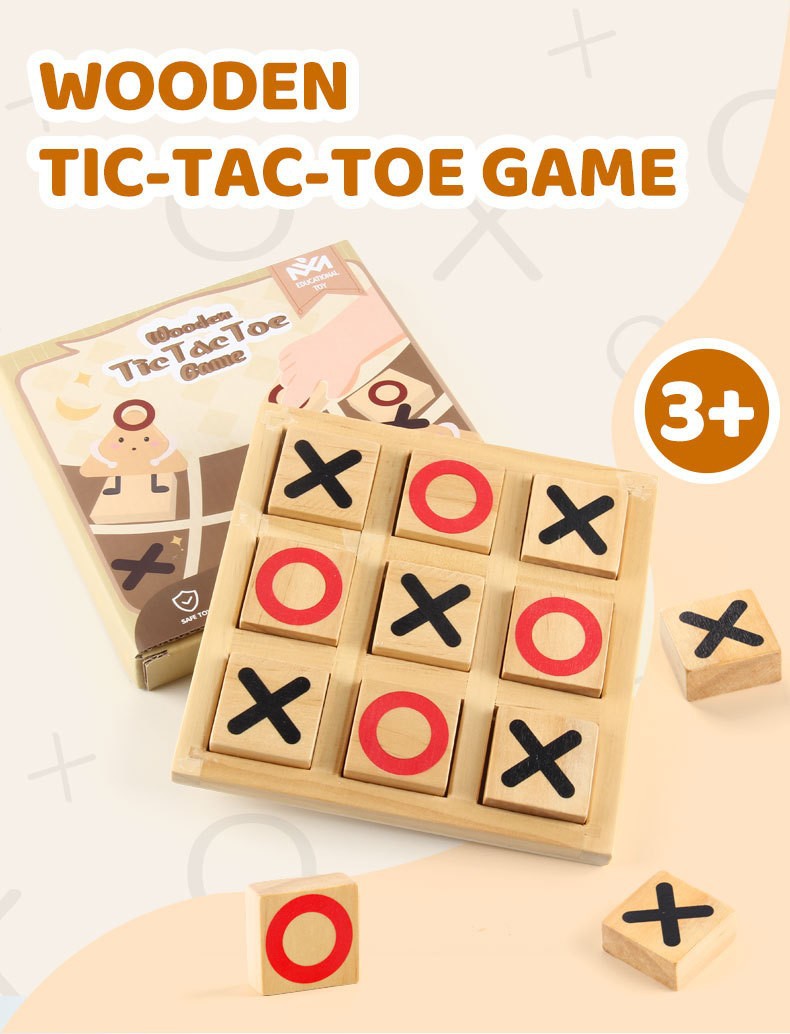 Tic Tac Tac Tac Tac XO Sanzi Juego de mesa divertido para niños Juego de madera Lianliankan Juego de rompecabezas de entrenamiento de pensamiento lógico