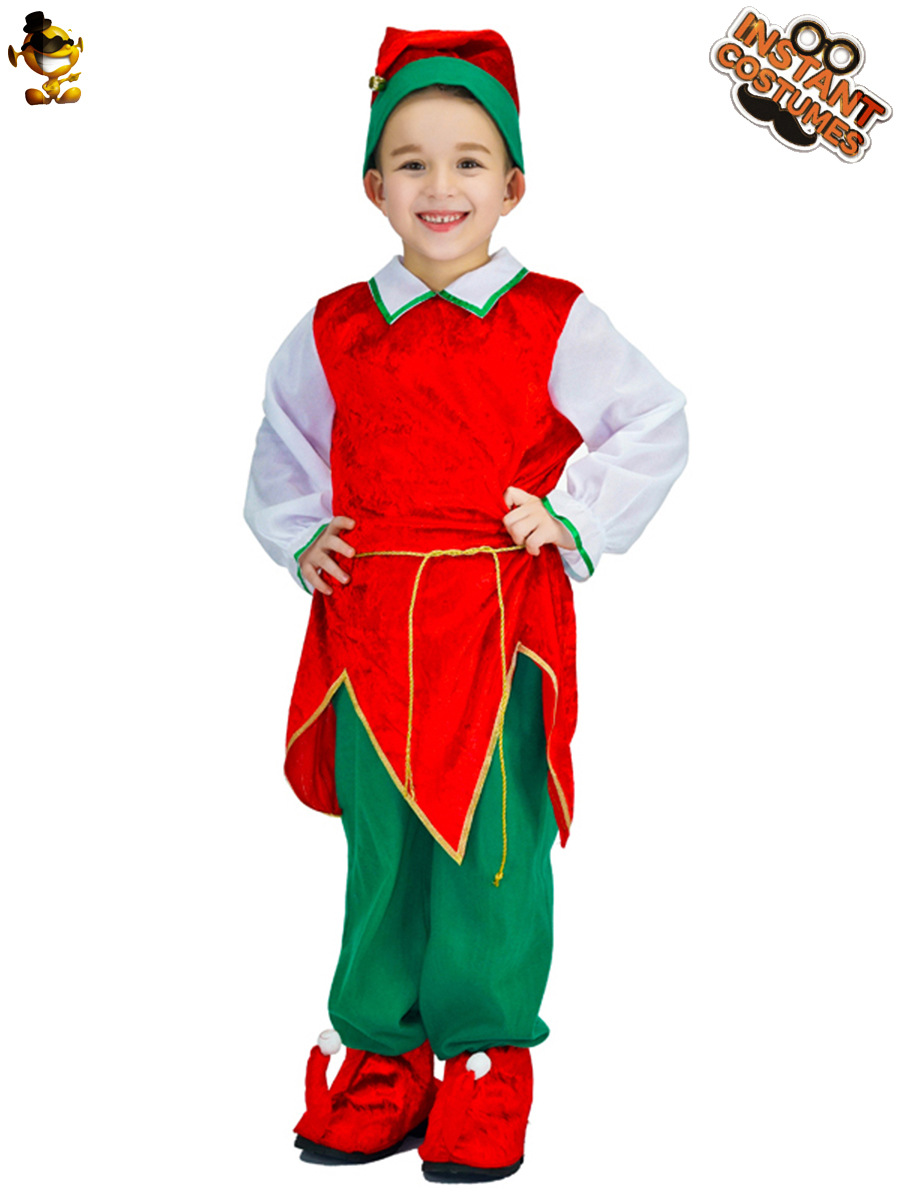 Navidad traje de los niños Navidad viejo traje combinación mascarada Día del Niño etapa rendimiento traje