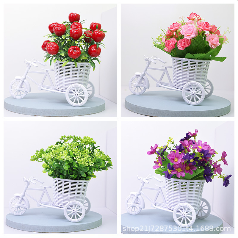 Artificial Flower artificial flower set float combination tea table desktop display silk flower plastic flower decoration wine cabinet pot decoration