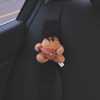 Cover Car Interior Decoration Supplies – Seat belt shoulder pad - justin-crystal-velvet-shoulder-cover-1-piece-upgraded-hand-stitched-version