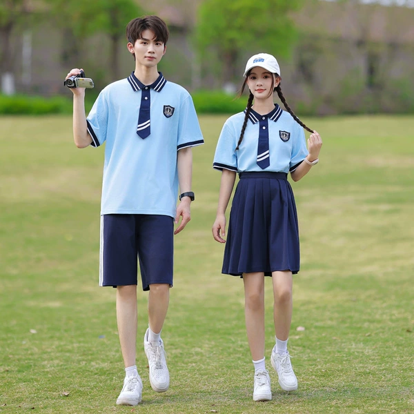 Skirt, set, short sleeve T-shirt