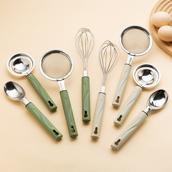 Stainless steel food supplement tools Baby Full Set filter screen egg yolk separator egg white colander egg beater sieve Image