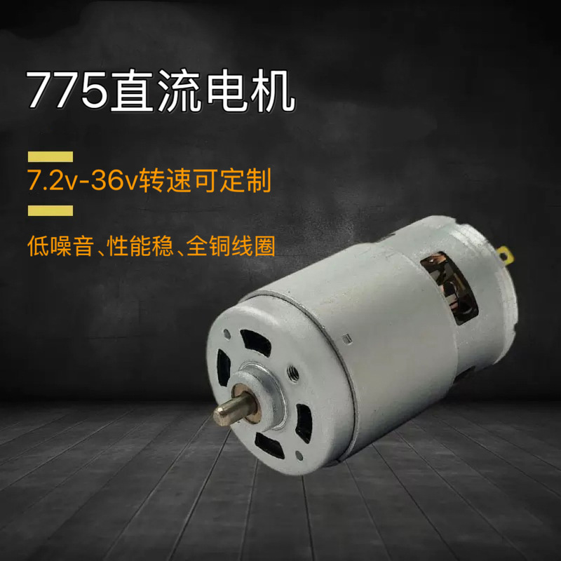 Cross-Border Rs775 Micro Dc 12V18V36V Power Tool Motor Blower and Suction Machine Customized Dual Shaft Motor