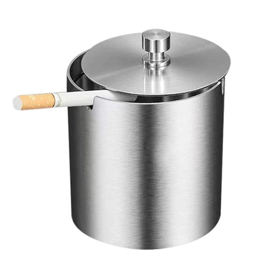 Rotating Cover Windproof Ashtray | Car ashtray - large-sealed
