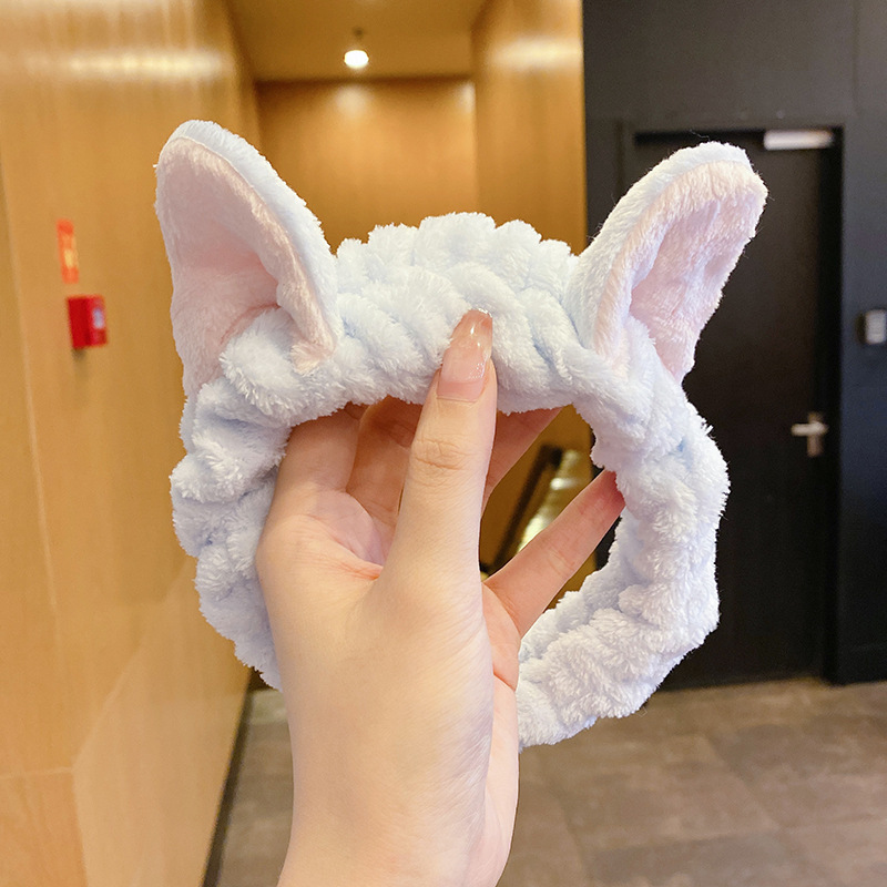 Cute pelúcia lavado facial correa de cabello para mujeres 2025 nuevo tipo de máscara especial para el cabello de maquillaje atar cabello correa de cabello